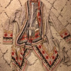 Anthropologie kimono style wrap sweater